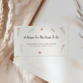 Wildflower Budget Vrijgezellenfeest Deel een recep Informatiekaartje