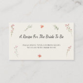 Wildflower Budget Vrijgezellenfeest Deel een recep Informatiekaartje (Voorkant)