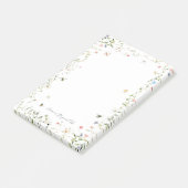 Wildflower Bumble Bee Monogram Gepersonaliseerd Post-it® Notes (Schuin)