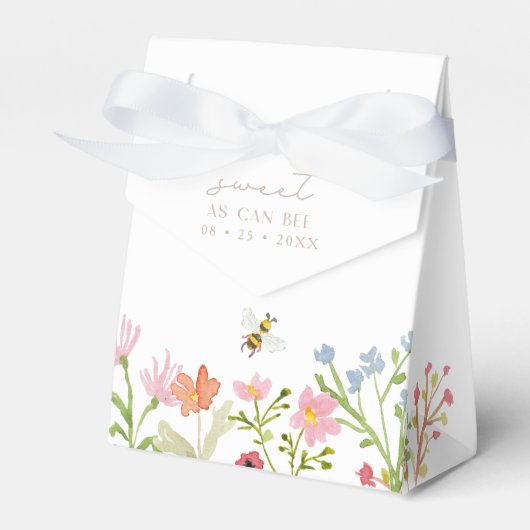 Wildflower Bumblebee Floral Treats en Bedankdoosjes (Voorkant Zijde)