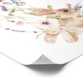 Wildflower & Bunnies Baby shower Poster (Hoek)