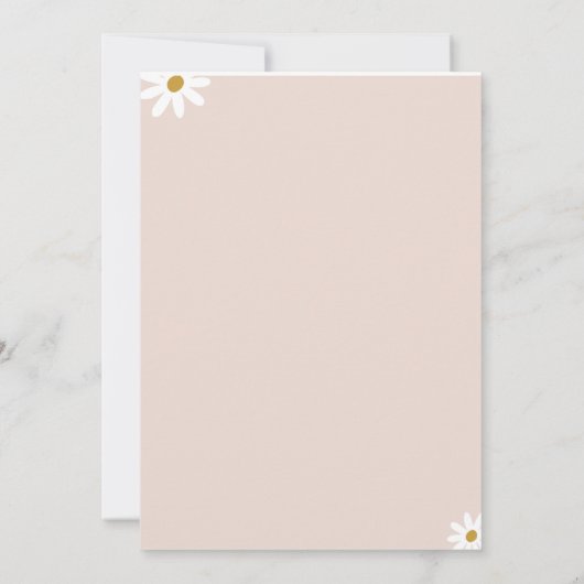 Wildflower Bunny uitnodiging (Achterkant)