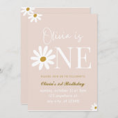 Wildflower Bunny uitnodiging (Voorkant / Achterkant)