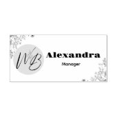 Wildflower Business Logo Restaurant gepersonalisee Rubberstempel (Afrduk)