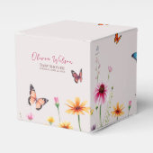 Wildflower Butterflies Baby in Bloom Baby shower Bedankdoosjes (Voorkant Zijde)