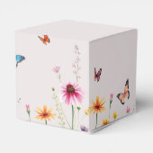 Wildflower Butterflies Baby in Bloom Baby shower Bedankdoosjes (Achterkant)