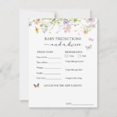 Wildflower Butterfly Baby Advies en Voorspellingen Kaart (Voorkant)