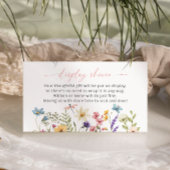 Wildflower Butterfly Baby shower Display Shower Informatiekaartje
