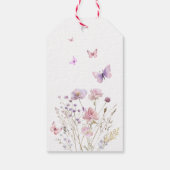Wildflower Butterfly Bedankt voor het fladderen do Cadeaulabel (Achterkant)