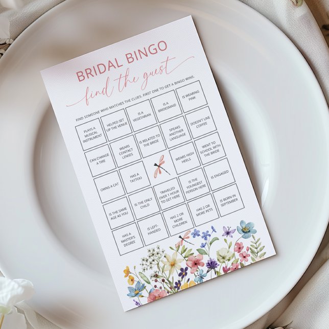 Wildflower Butterfly Bridal Bingo vind de gast (Creator heeft geüpload)