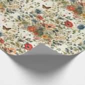 Wildflower & Butterfly Decoupage:  kunst Cadeaupapier (Hoek)