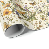 Wildflower & Butterfly Decoupage:  kunst Cadeaupapier (Rol Hoek)