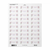 Wildflower Butterfly Elegant retour adres label (Full Sheet)