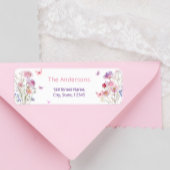 Wildflower Butterfly Elegant retour adres label