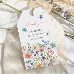 Wildflower Butterfly Garden Baby shower Cadeaulabel