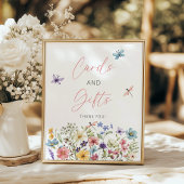 Wildflower Butterfly Garden Kaarten en geschenken Poster