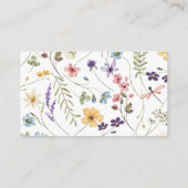 Wildflower Butterfly Garden Luierverloting Informatiekaartje (Achterkant)