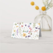 Wildflower Butterfly Garden Opgevouwen Plaatskaartje (Achterkant)