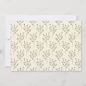 Wildflower Butterfly Paarse 1e Verjaardag Foto Kaart (Achterkant)