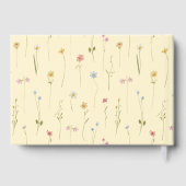 Wildflower Butterfly Spring floral Baby shower Gastenboek (Achterkant)