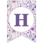 Wildflower Butterfly Verjaardag Banner Vlaggen (Tweede vlag)