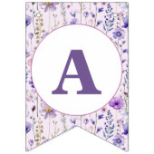 Wildflower Butterfly Verjaardag Banner Vlaggen (Derde vlag)