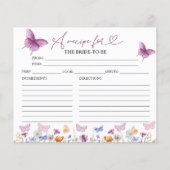 Wildflower Butterfly Vrijgezellenfeest Recept Kaar (Voorkant)