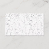 Wildflower Butterfly Waterverf Luier Raffle Kaart (Achterkant)