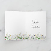 Wildflower cadeau op roestige deur handvat kaart (Binnen)