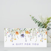 Wildflower Cadeaubon (Staand voorkant)