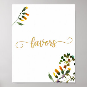 Wildflower cadeaubordje poster