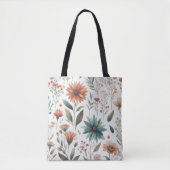  Wildflower Canvas tas – Boho Floral (Voorkant)