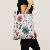  Wildflower Canvas tas – Boho Floral (Dichtbij)