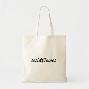 "Wildflower Canvas tas" Tote Bag