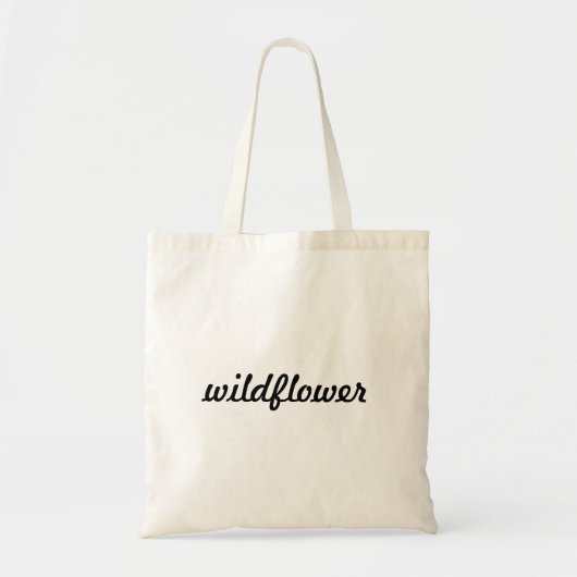 "Wildflower Canvas tas" Tote Bag (Voorkant)