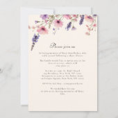 Wildflower "Celebration of Life" Photo Funeral Kaart (Achterkant)