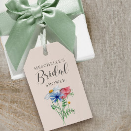 Wildflower Charm rustiek Bloemen Vrijgezellenfeest Cadeaulabel
