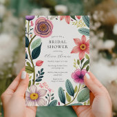 Wildflower Chic Vrijgezellenfeest Kaart