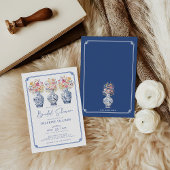 Wildflower Chinoiserie Ginger Jars Vrijgezellenfee Kaart