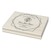 Wildflower chique beugel Lijst, elegant script Rubberstempel (Stempel)