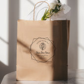 Wildflower chique beugel Lijst, elegant script Rubberstempel