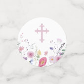 Wildflower Cirkel Dooptafel Confetti (Kleine voorkant)