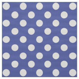 WILDFLOWER - Classic Polka Dots op Nautisch Blauw Stof