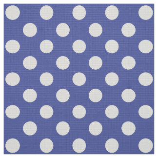 WILDFLOWER - Classic Polka Dots op Nautisch Blauw Stof