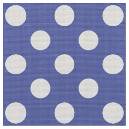 WILDFLOWER - Classic Polka Dots op Nautisch Blauw Stof