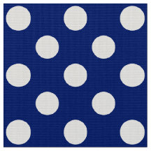 WILDFLOWER - Classic Polka Dots op Nautisch Blauw