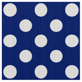 WILDFLOWER - Classic Polka Dots op Nautisch Blauw Stof
