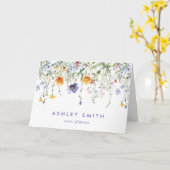 Wildflower Client Dank u Kaart (Gele Bloem)