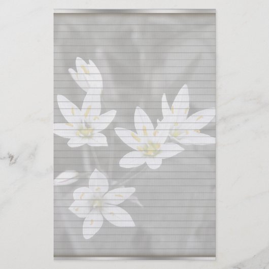 Wildflower Cluster Stationery met optionele lijnen Briefpapier (Voorkant)