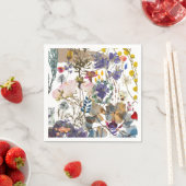 Wildflower Collage Napkin Servet (Insitu)